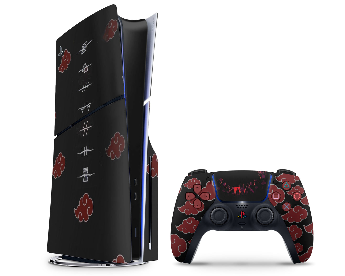 Anime Town Creations PS5 Slim Naruto Akatsuki Headband PS5 Slim Skins - Anime Naruto PS5 Slim Skin