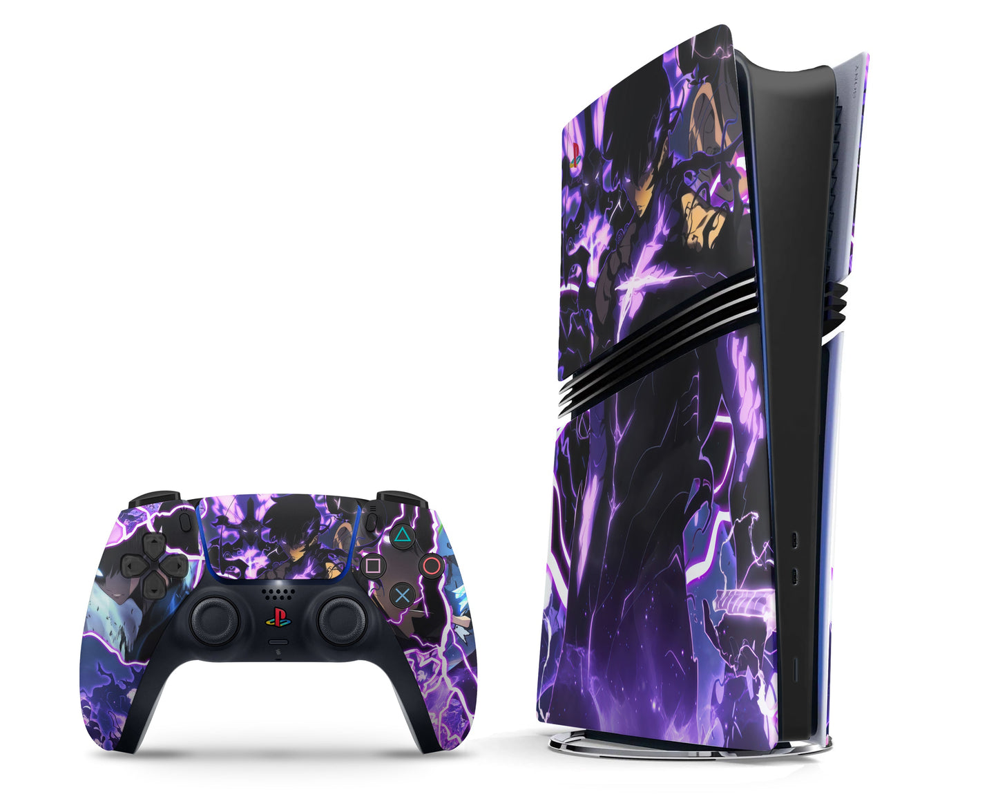 Solo Leveling Jinwoo Purple Shadows PS5 Skin