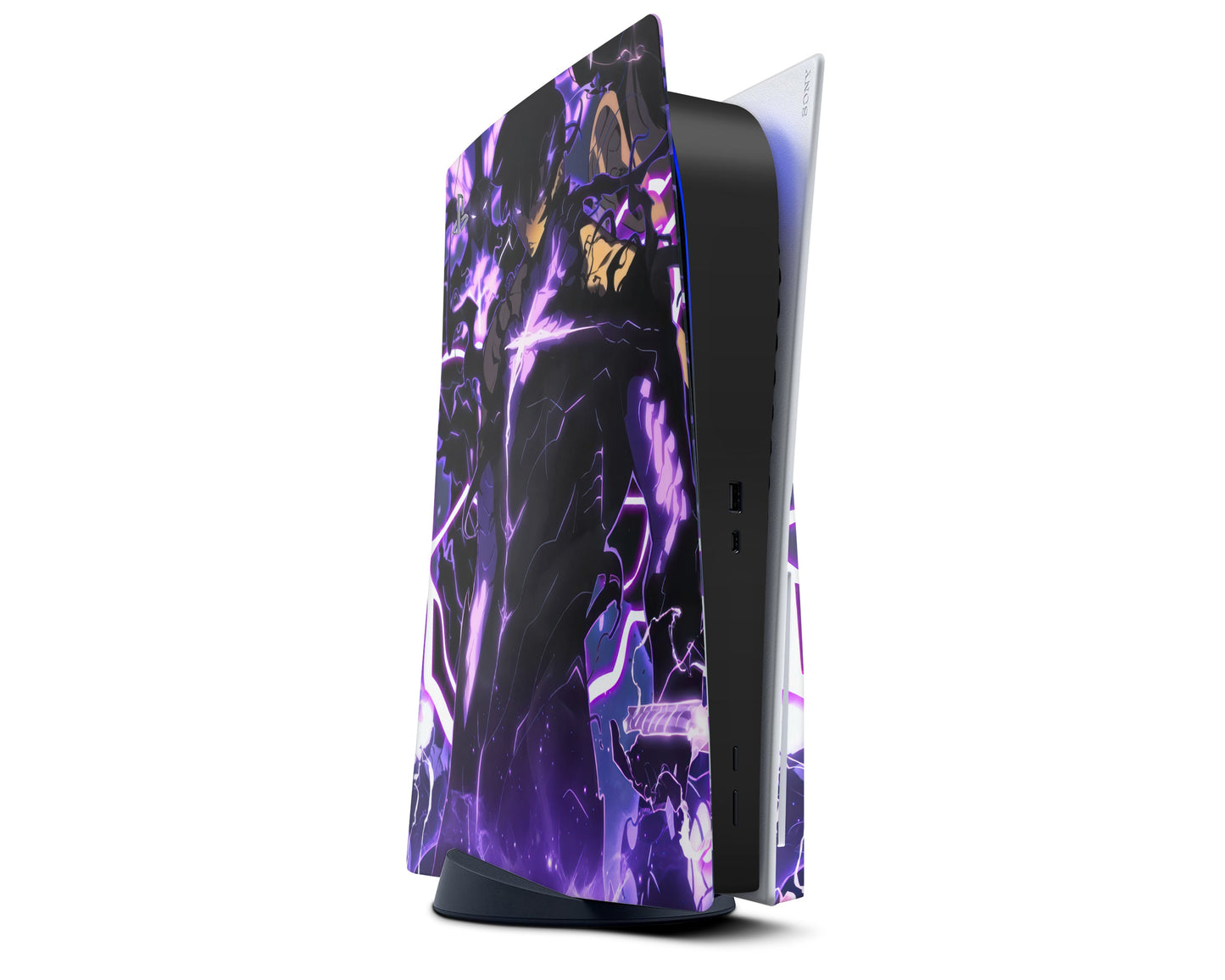 Anime Town Creations PS5 Solo Leveling Jinwoo Purple Shadows PS5 Skins - Anime Solo Leveling PS5 Skin