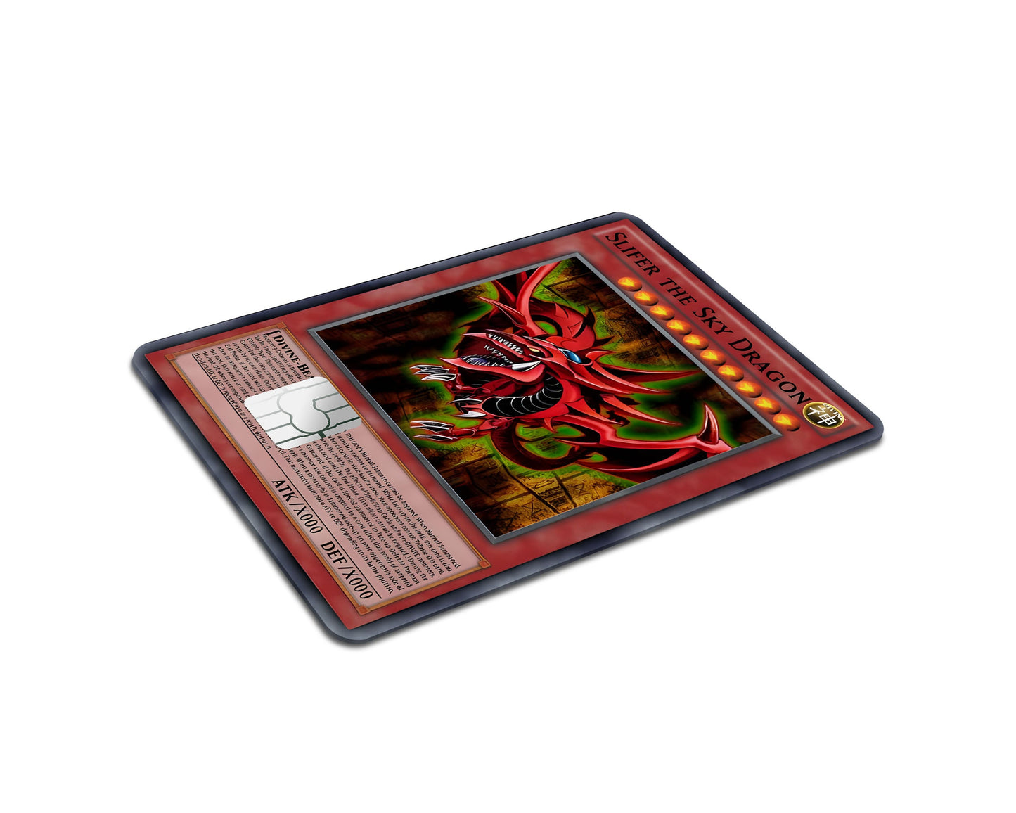 Anime Town Creations Credit Card Slifer the Sky Dragon Card Half Skins - Anime YGO Credit Card Skin