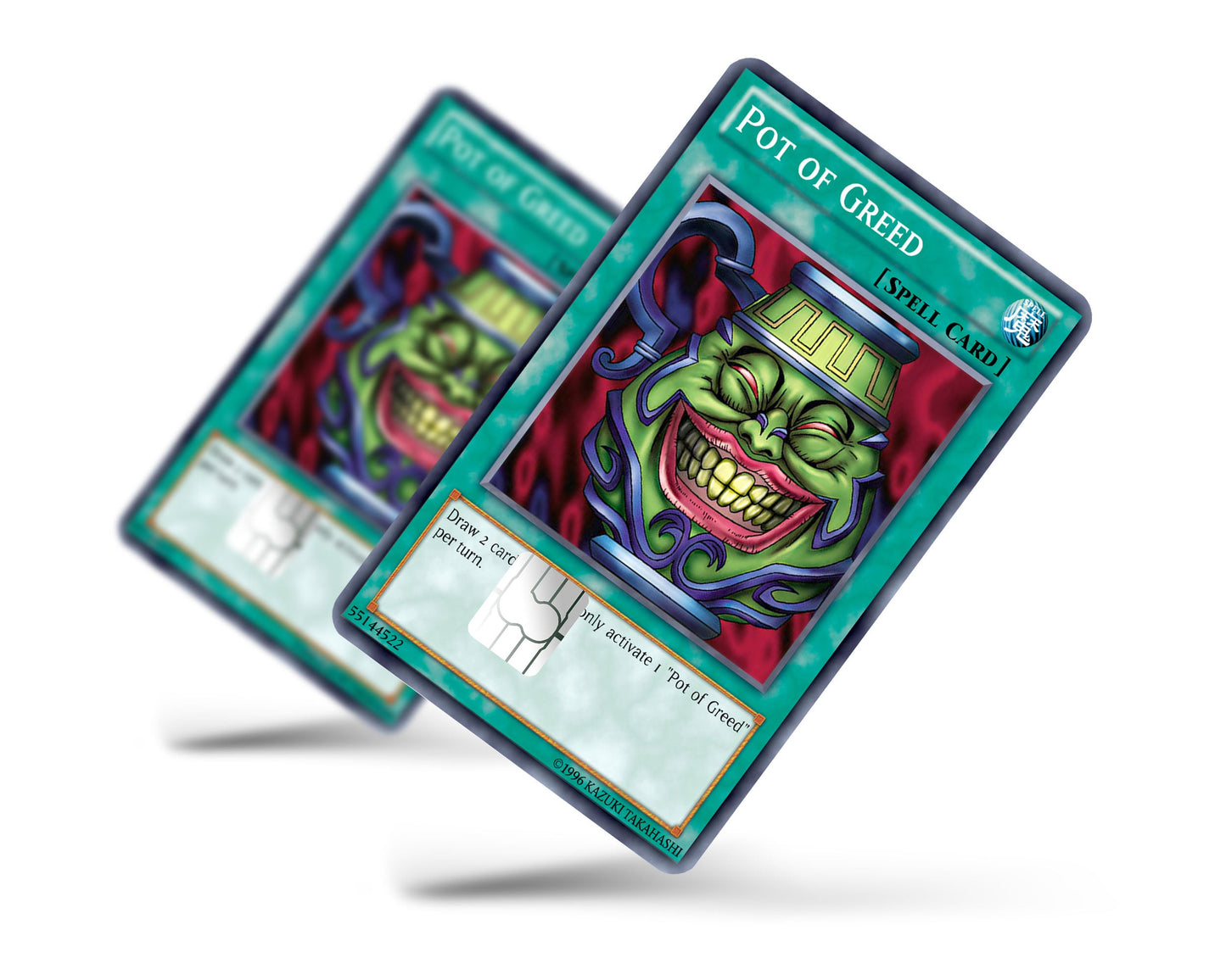 Anime Town Creations Credit Card Pot of Greed Card Full Skins - Anime YGO Credit Card Skin