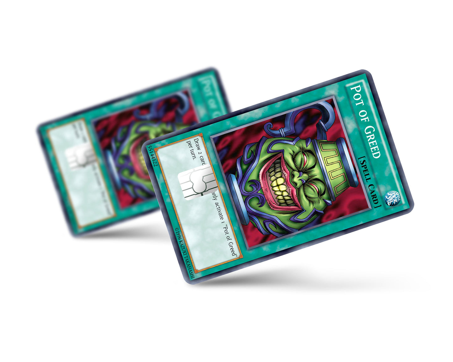 Anime Town Creations Credit Card Pot of Greed Card Full Skins - Anime YGO Credit Card Skin