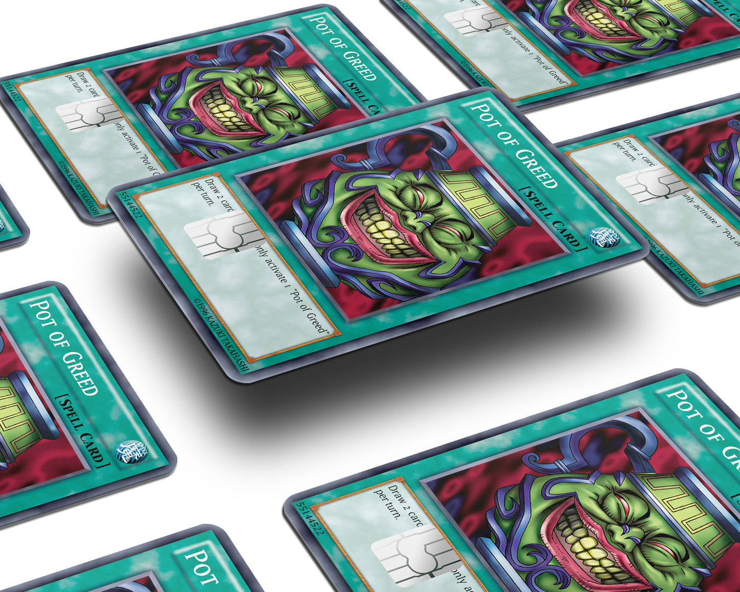 Anime Town Creations Credit Card Pot of Greed Card Window Skins - Anime YGO Credit Card Skin
