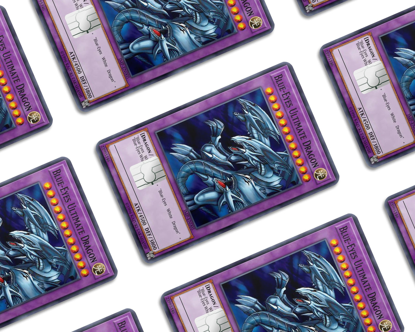Anime Town Creations Credit Card Blue Eyes Ultimate Dragon Card Window Skins - Anime YGO Credit Card Skin