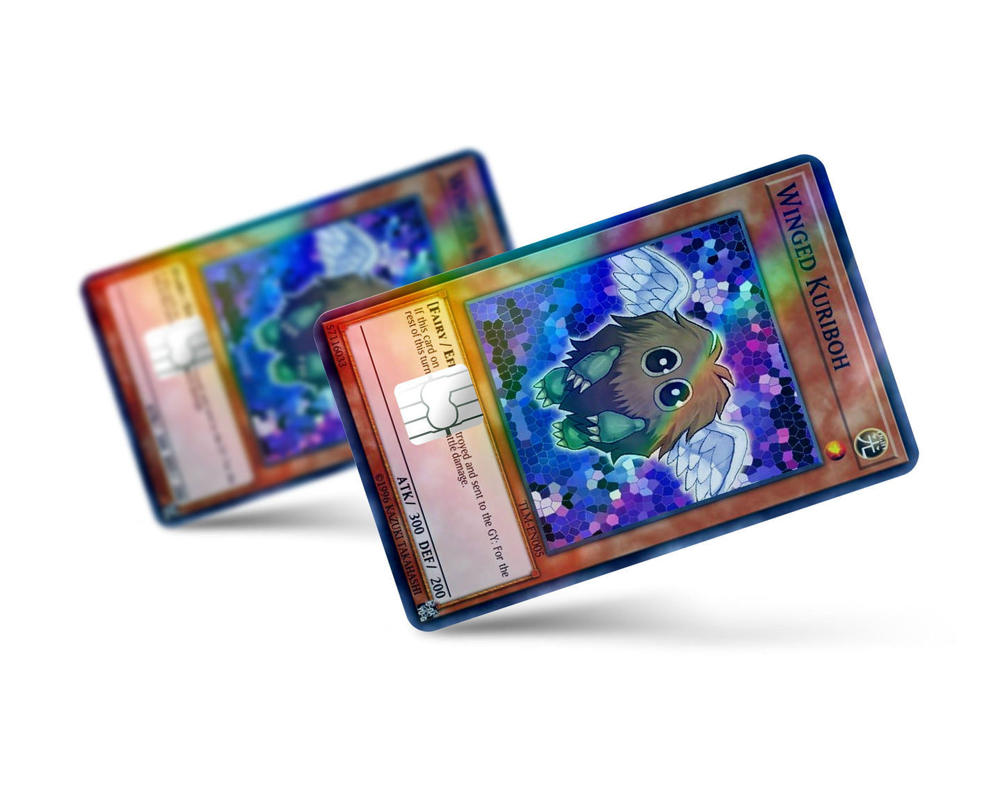 Anime Town Creations Holographic Credit Card Winged Kurobi Card Full Skins - Anime YGO Holographic Credit Card Skin