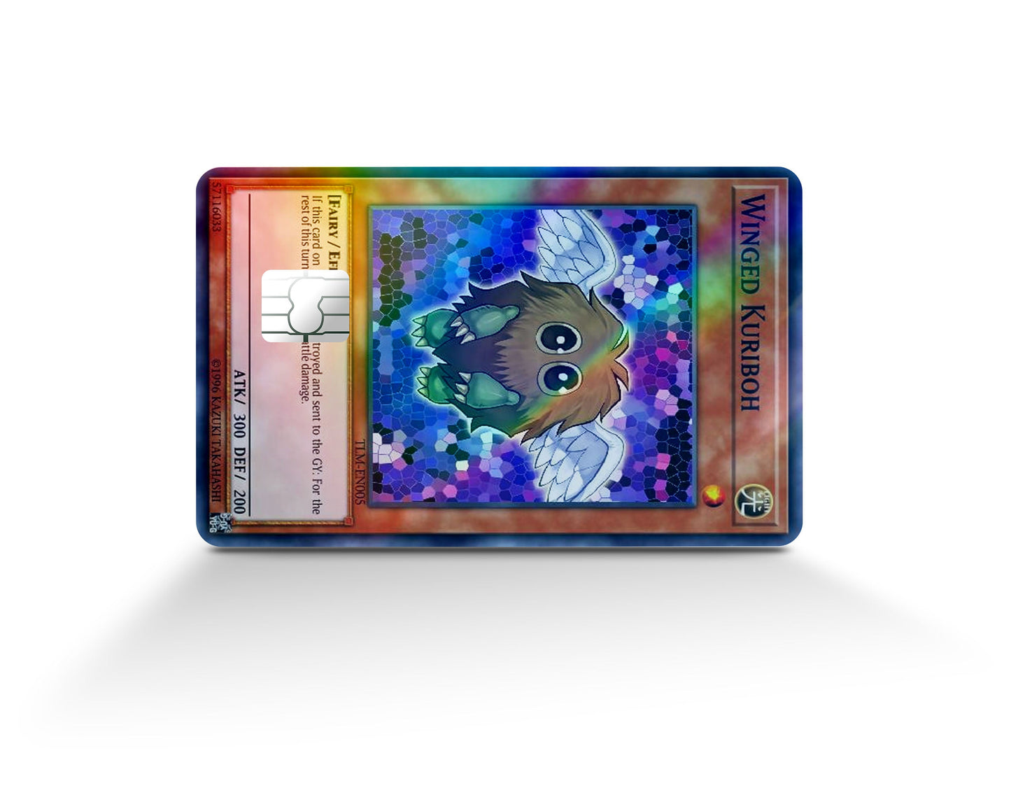 Anime Town Creations Holographic Credit Card Winged Kurobi Card Full Skins - Anime YGO Holographic Credit Card Skin