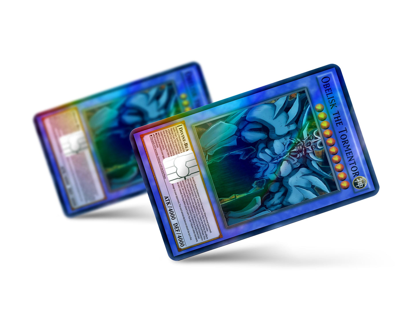 Anime Town Creations Holographic Credit Card Obelisk the Tormentor Card Full Skins - Anime YGO Holographic Credit Card Skin