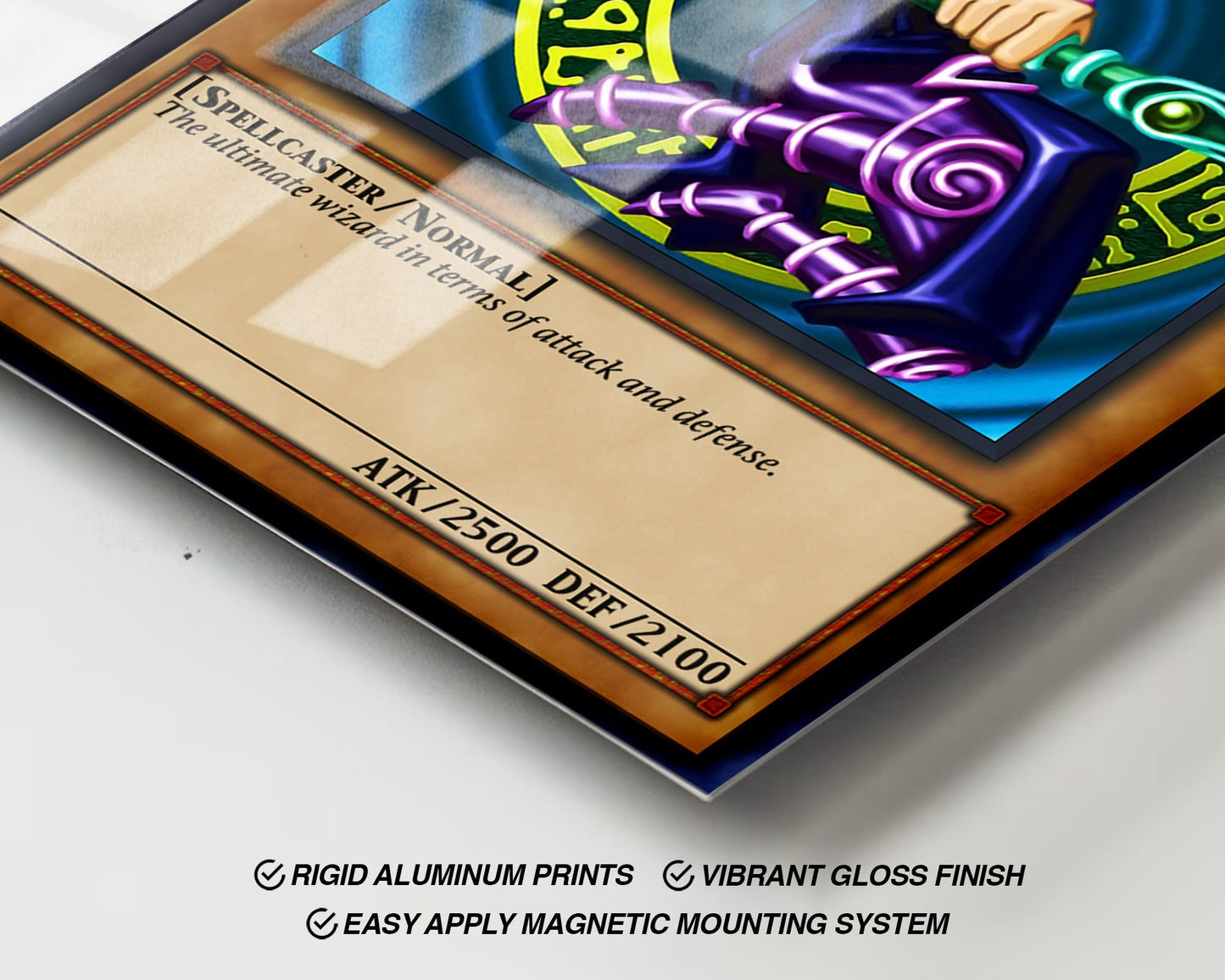 Anime Town Creations Metal Poster Dark Magician Card 24" x 36" Home Goods - Anime YGO Metal Poster