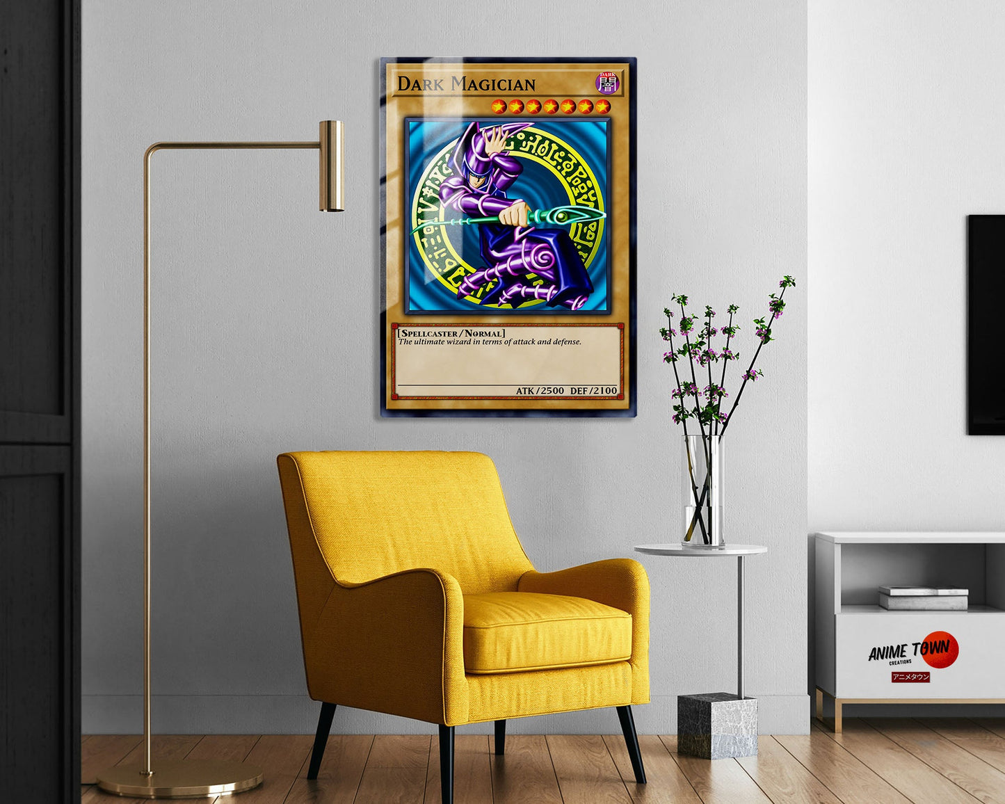 Dark Magician Card Metal Poster