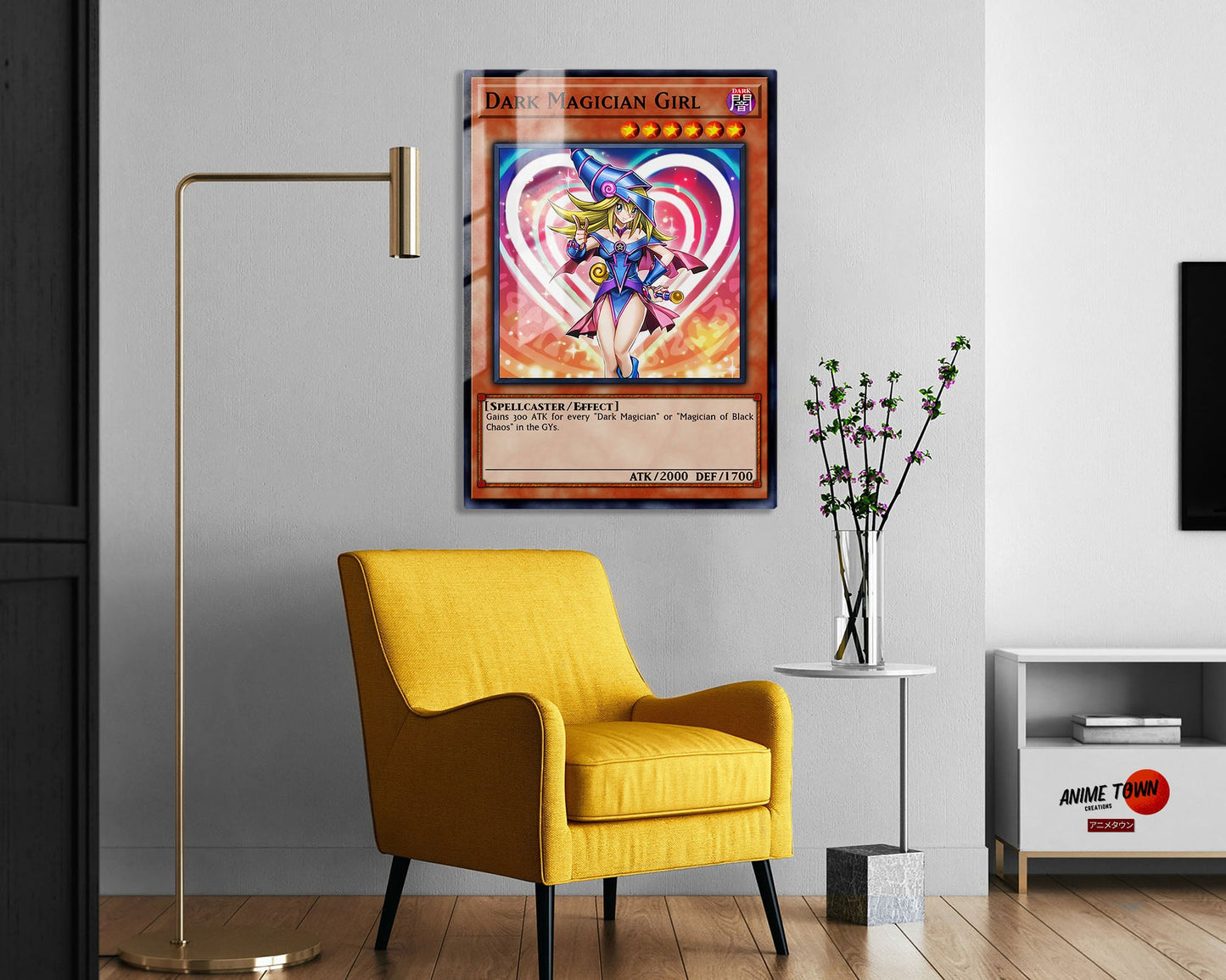 Girl Dark Magician Card Metal Poster