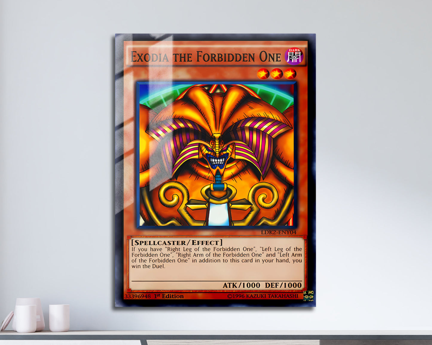 Exodia the Forbidden One Card Metal Poster Set