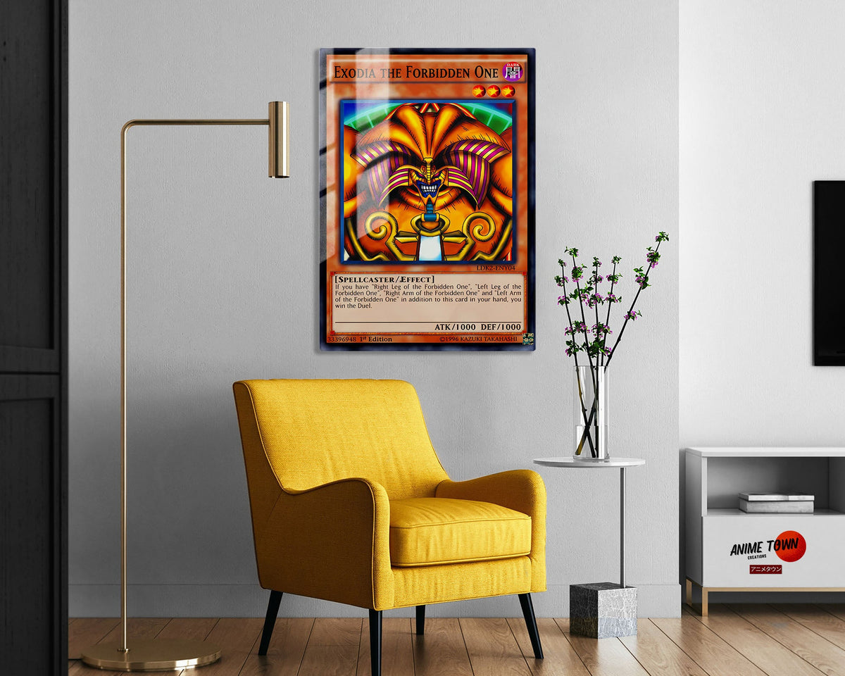 Exodia the Forbidden Card Metal Poster