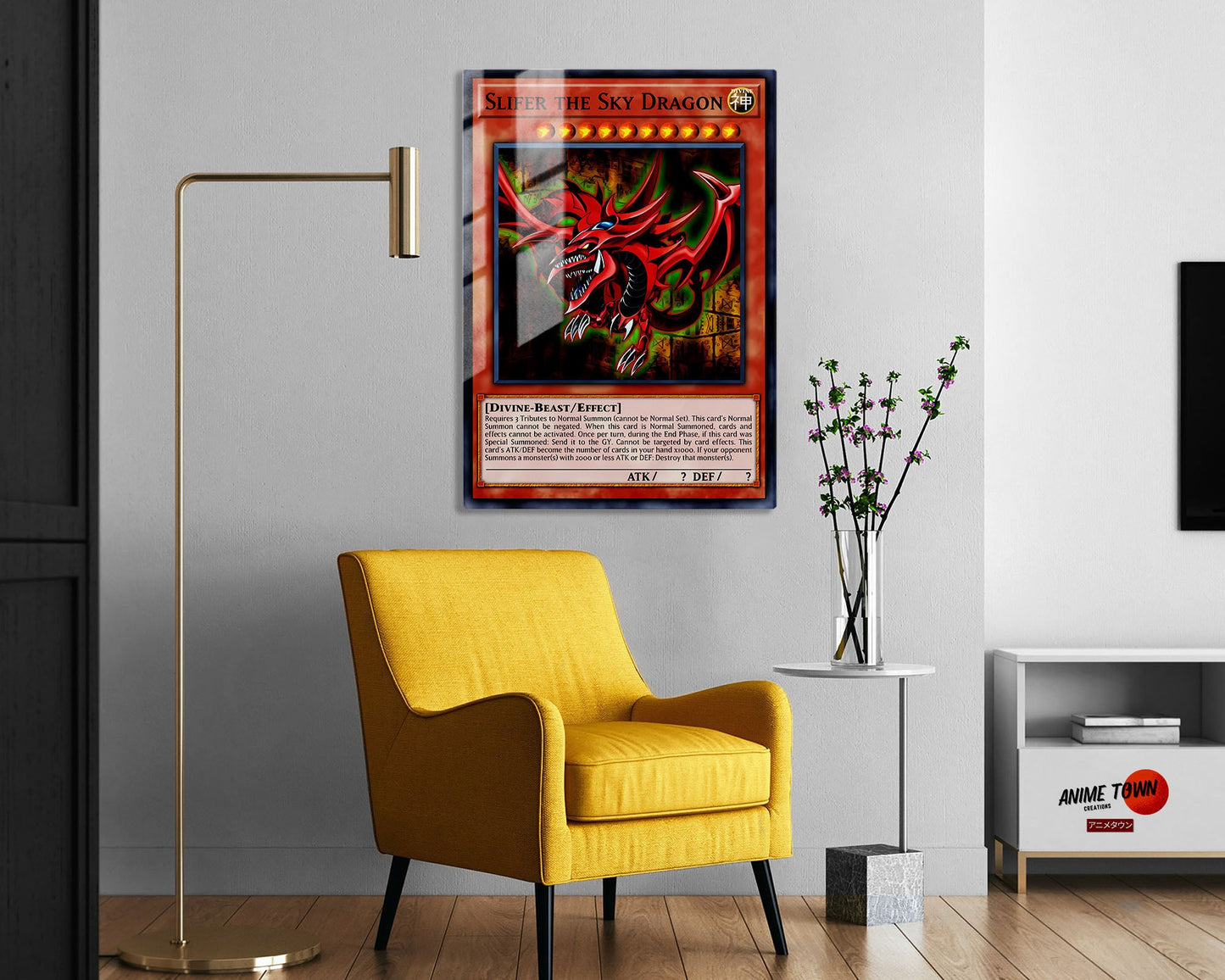 Slifer the Sky Dragon Card Metal Poster