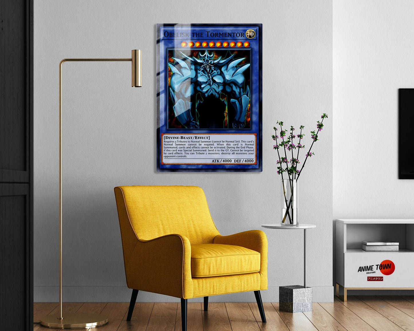Obelisk the Tormentor Card Metal Poster