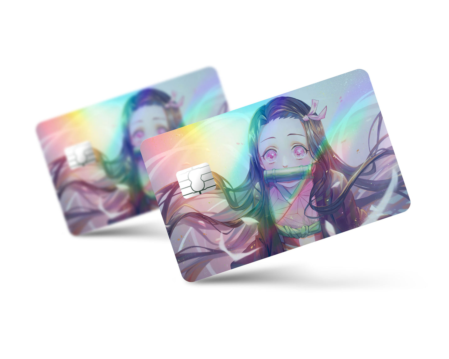Demon Slayer Cute Nezuko Kamado Holographic Credit Card Skin