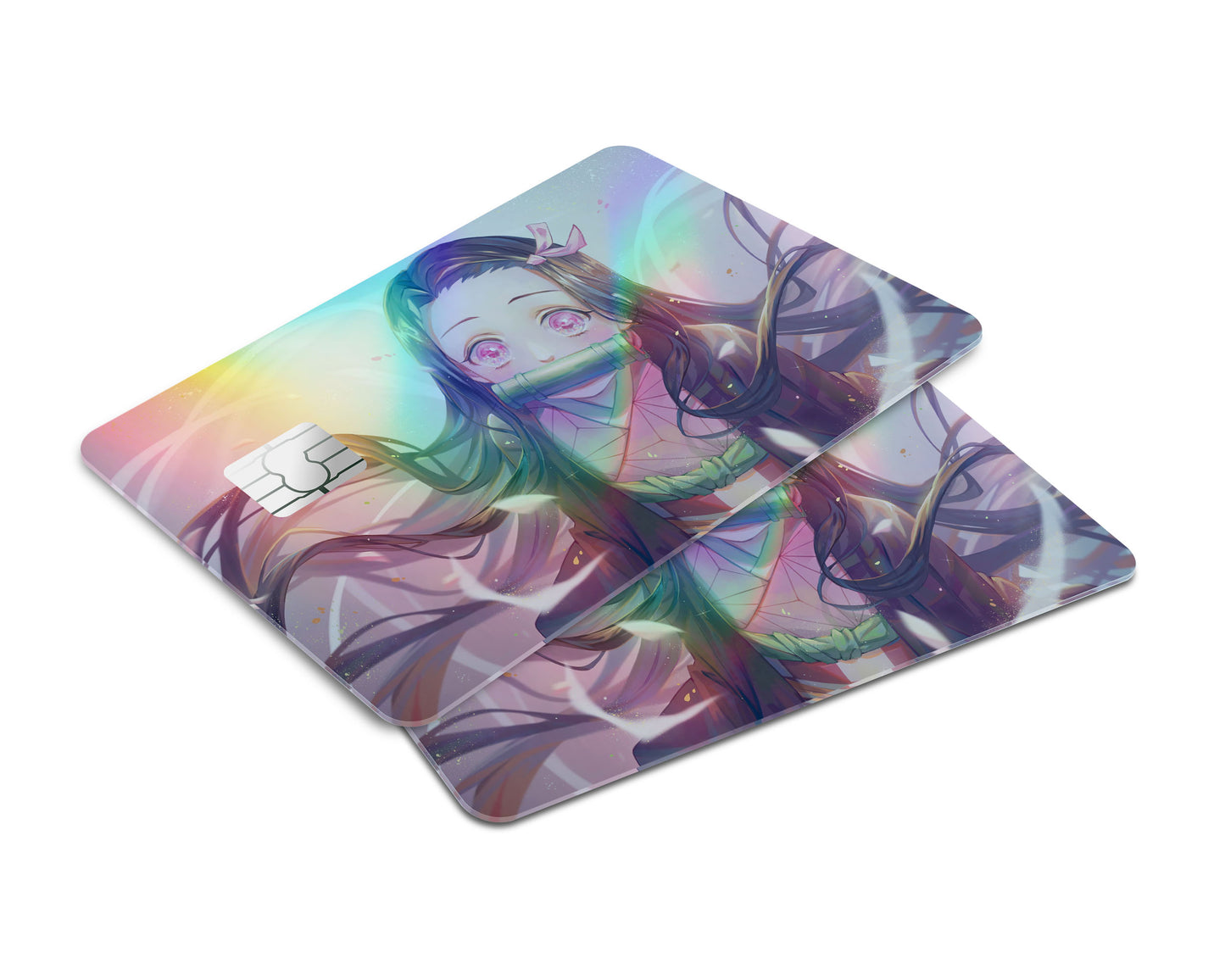 Demon Slayer Cute Nezuko Kamado Holographic Credit Card Skin