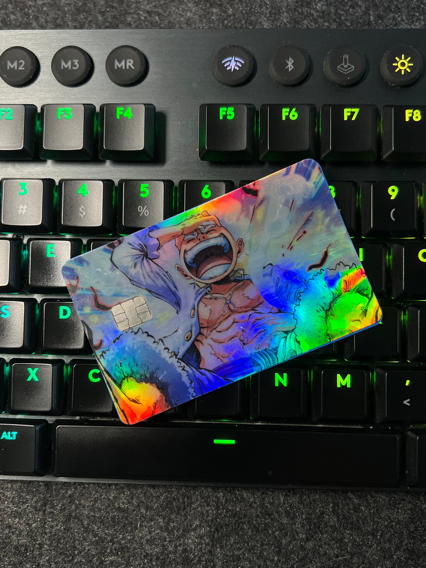 One Piece Luffy Gear 5 Awakening Holographic Credit Card Skin