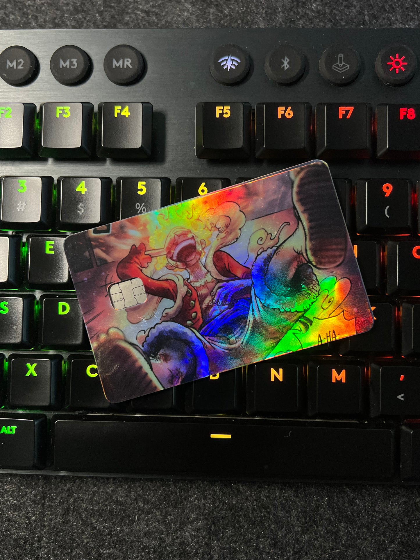 One Piece Luffy Gear 5 Holographic Credit Card Skin