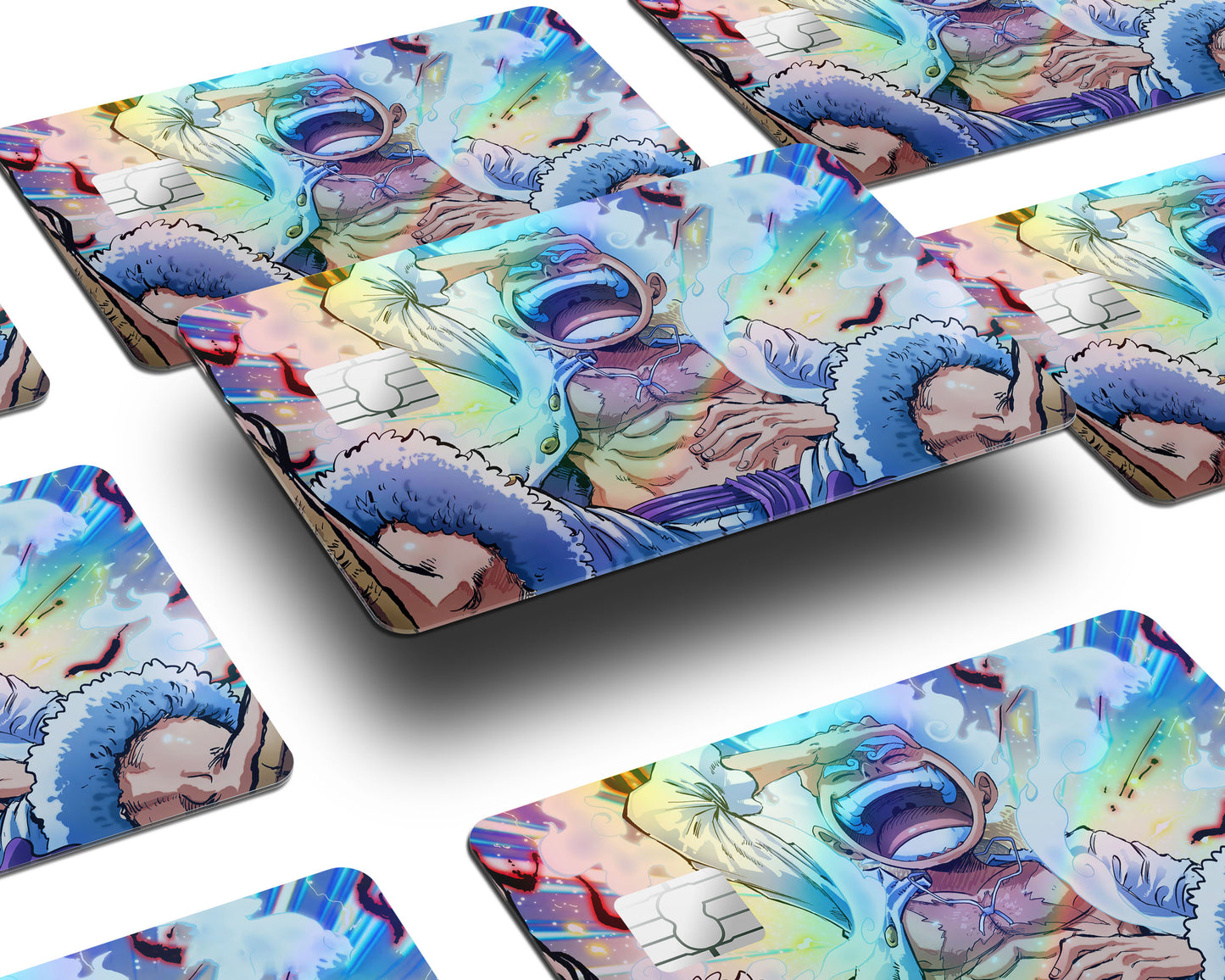 One Piece Luffy Gear 5 Awakening Holographic Credit Card Skin