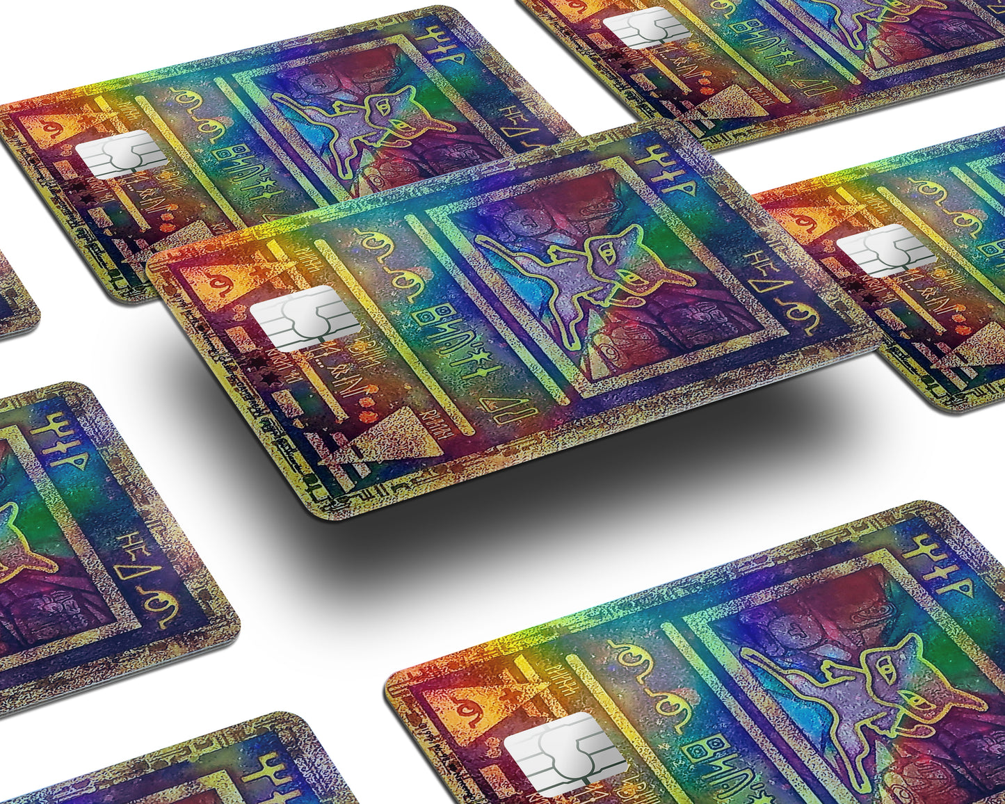 Ancient Mew Pokemon Card Holographic Credit Card Skin