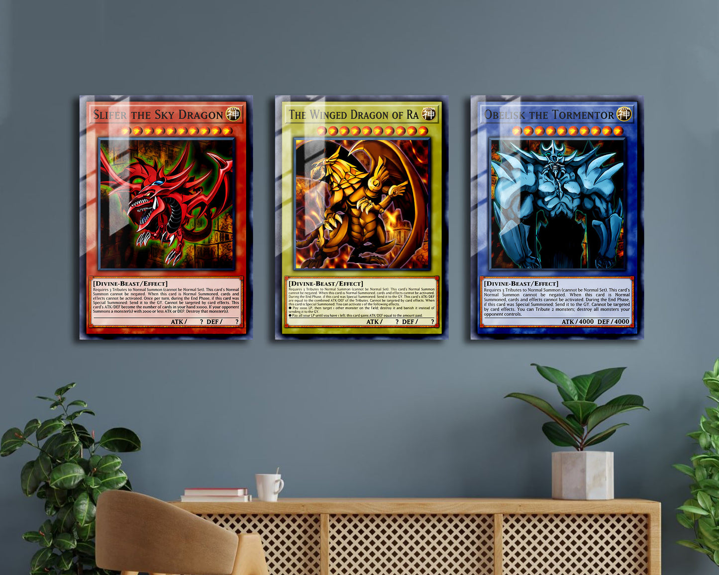 Egyptian God Cards Metal Poster Set