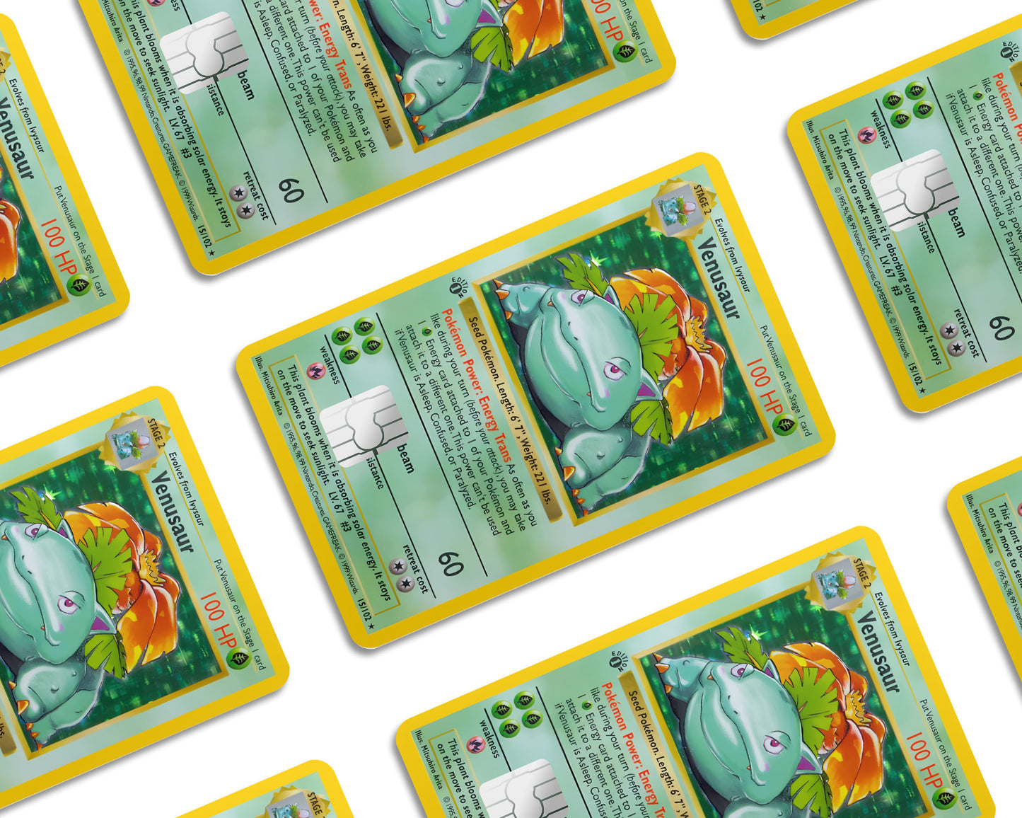 Venusaur Pokemon Card Credit Card Skin