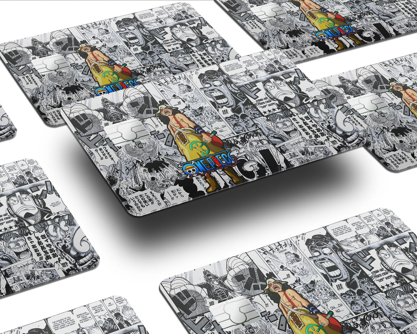 Anime Town Creations Credit Card One Piece Usopp Manga Half Skins - Anime One Piece Skin