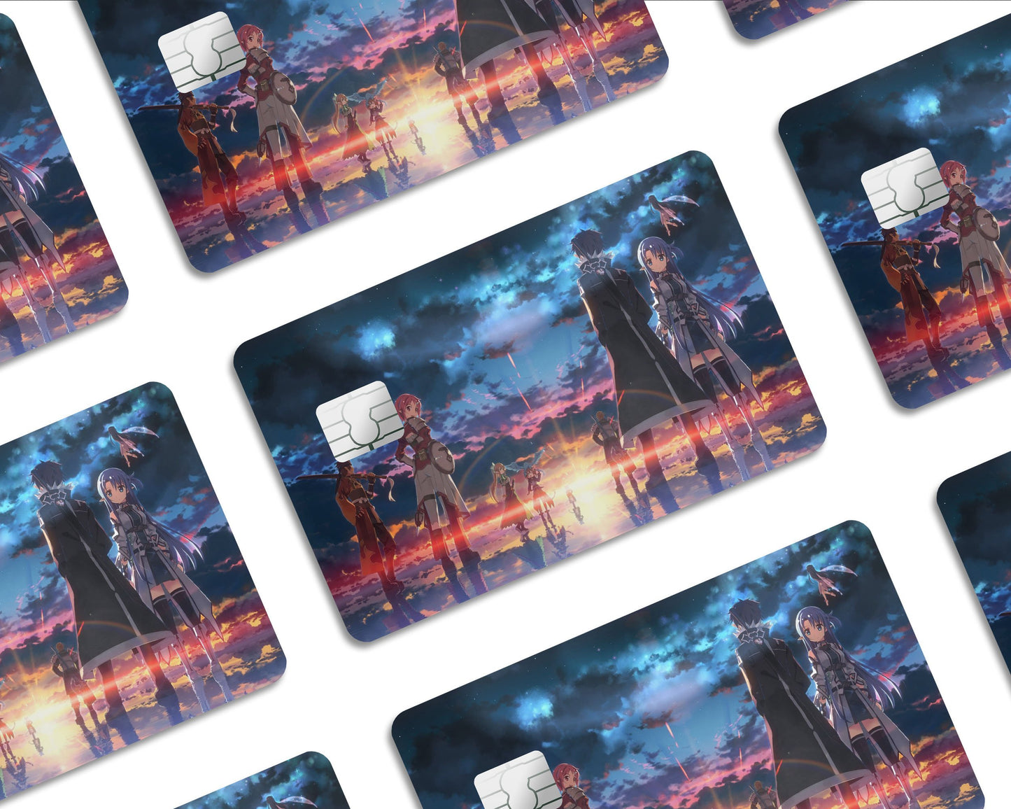 Anime Town Creations Credit Card Sword Art Online Sunrise Half Skins - Anime Sword Art Online Skin