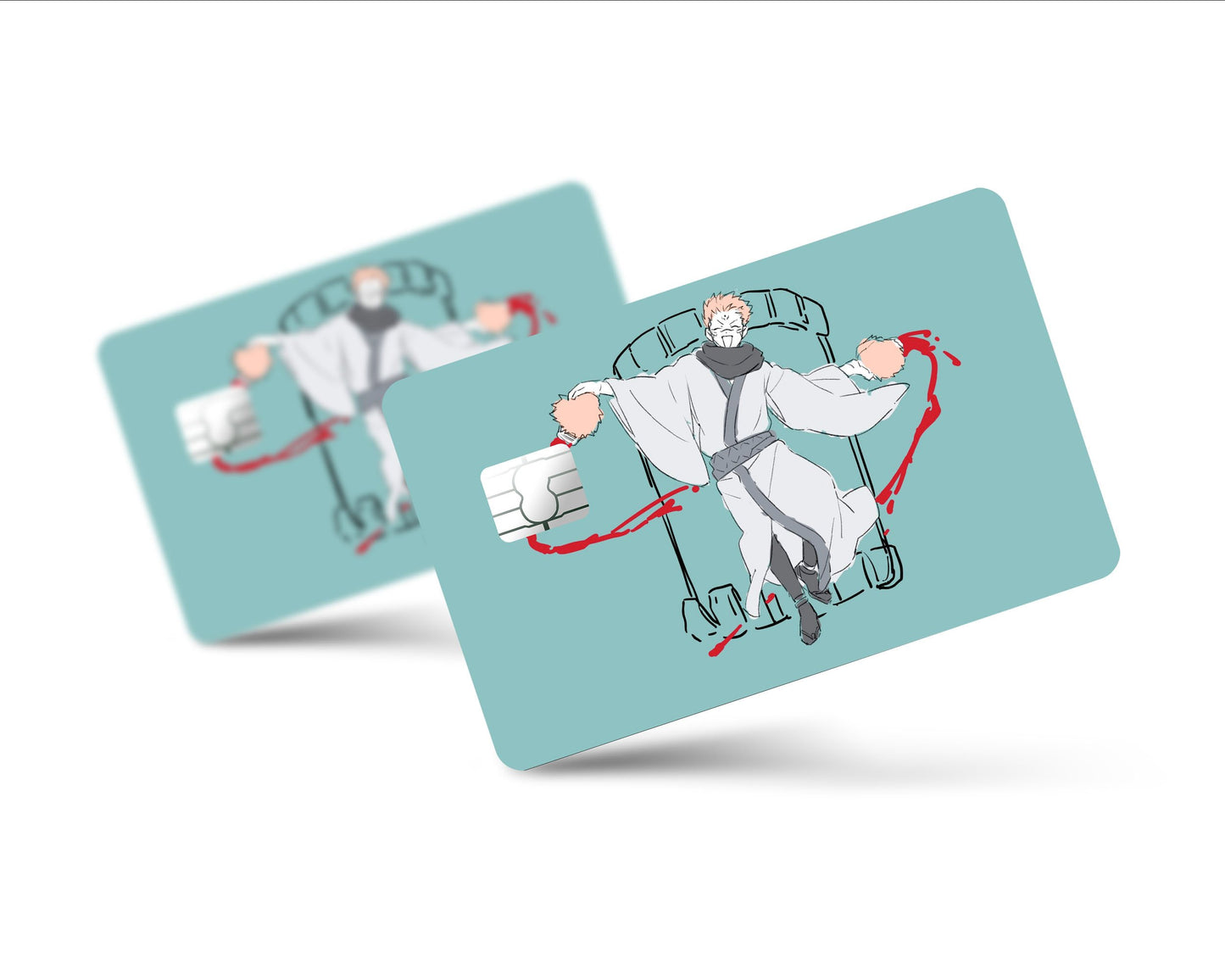 Anime Town Creations Credit Card Jujutsu Kaisen Sukuna Minimalist Full Skins - Anime Jujutsu Kaisen Skin