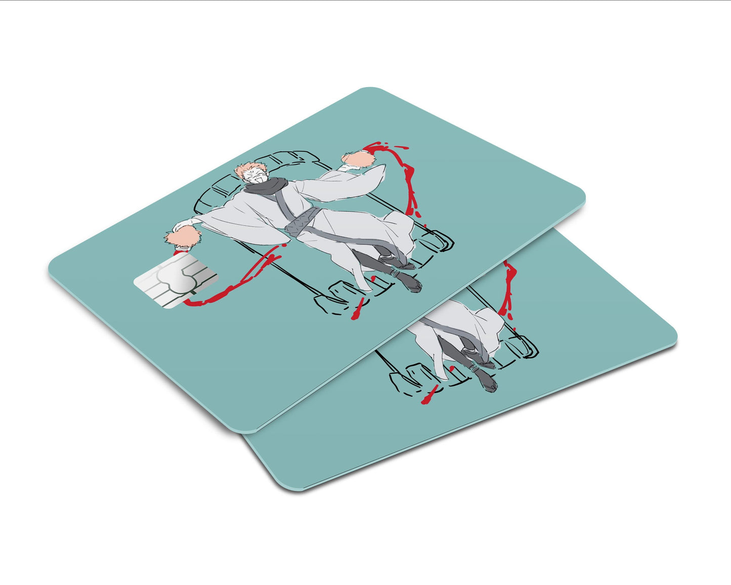 Anime Town Creations Credit Card Jujutsu Kaisen Sukuna Minimalist Window Skins - Anime Jujutsu Kaisen Skin