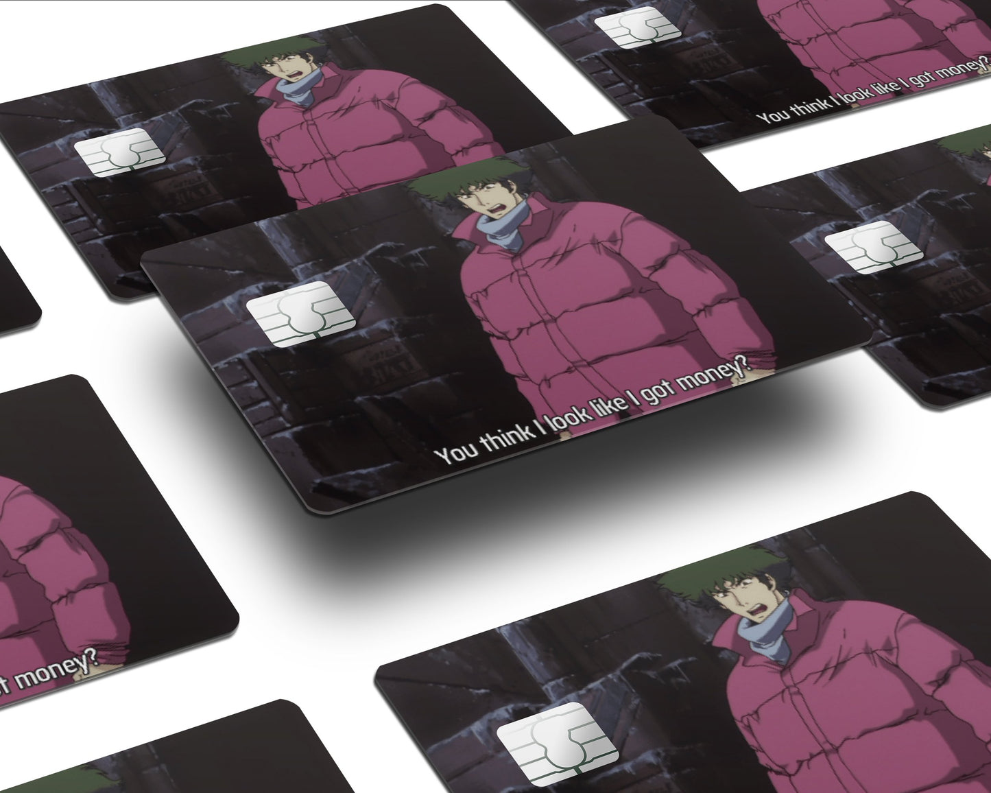 Anime Town Creations Credit Card You think I look like I got money? Half Skins - Anime Cowboy Bebop Skin