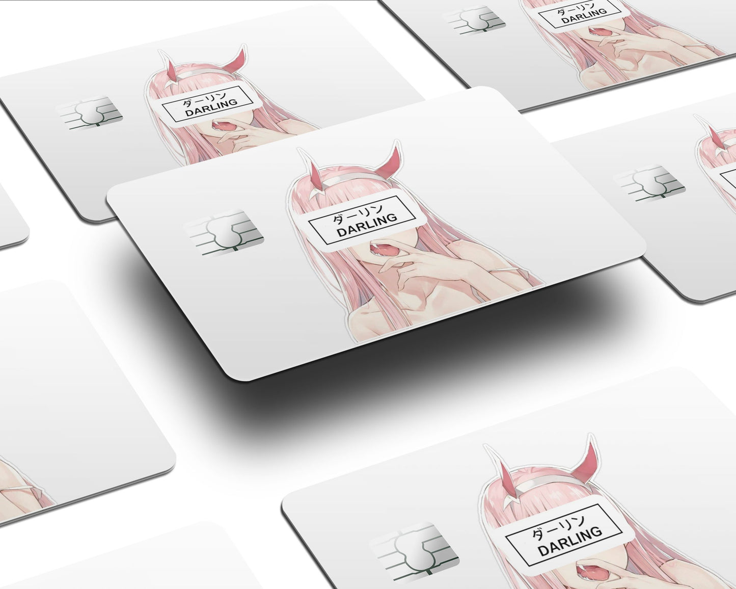 Anime Town Creations Credit Card Zero Two Half Skins - Anime Skin