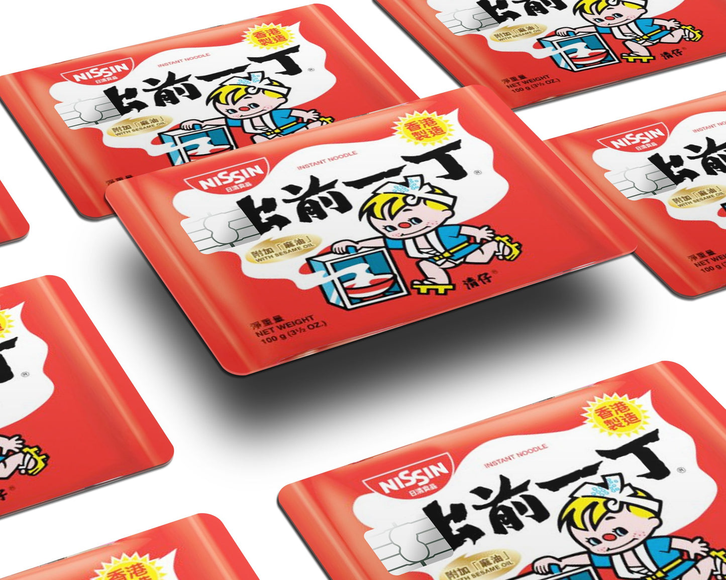 Anime Town Creations Credit Card Nissin Instant Noodles Half Skins - Anime Skin