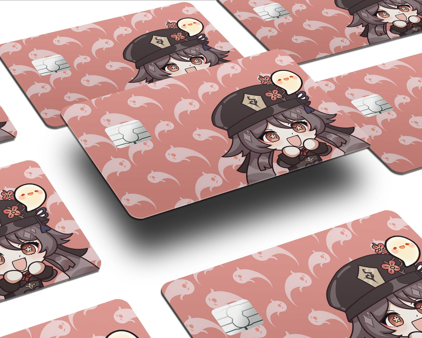 Anime Town Creations Credit Card Genshin Impact Chibi Hu Tao Half Skins - Anime Genshin Impact Skin