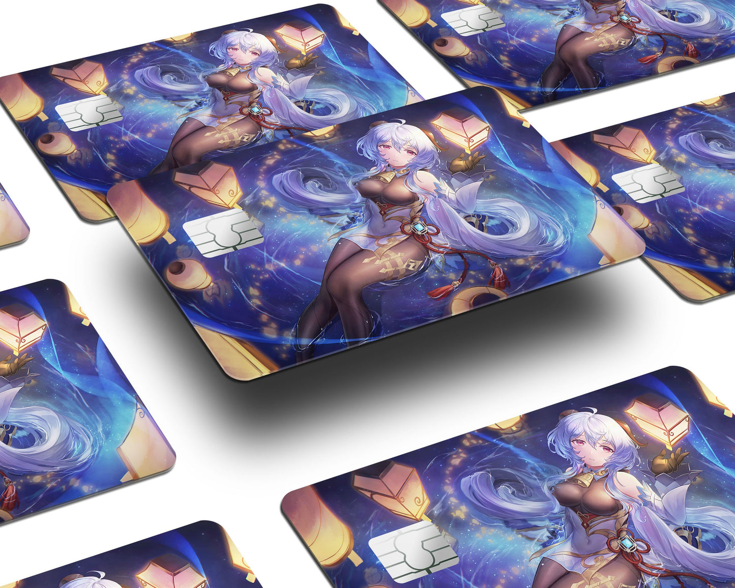 Anime Town Creations Credit Card Genshin Impact Ganyu Half Skins - Anime Genshin Impact Skin