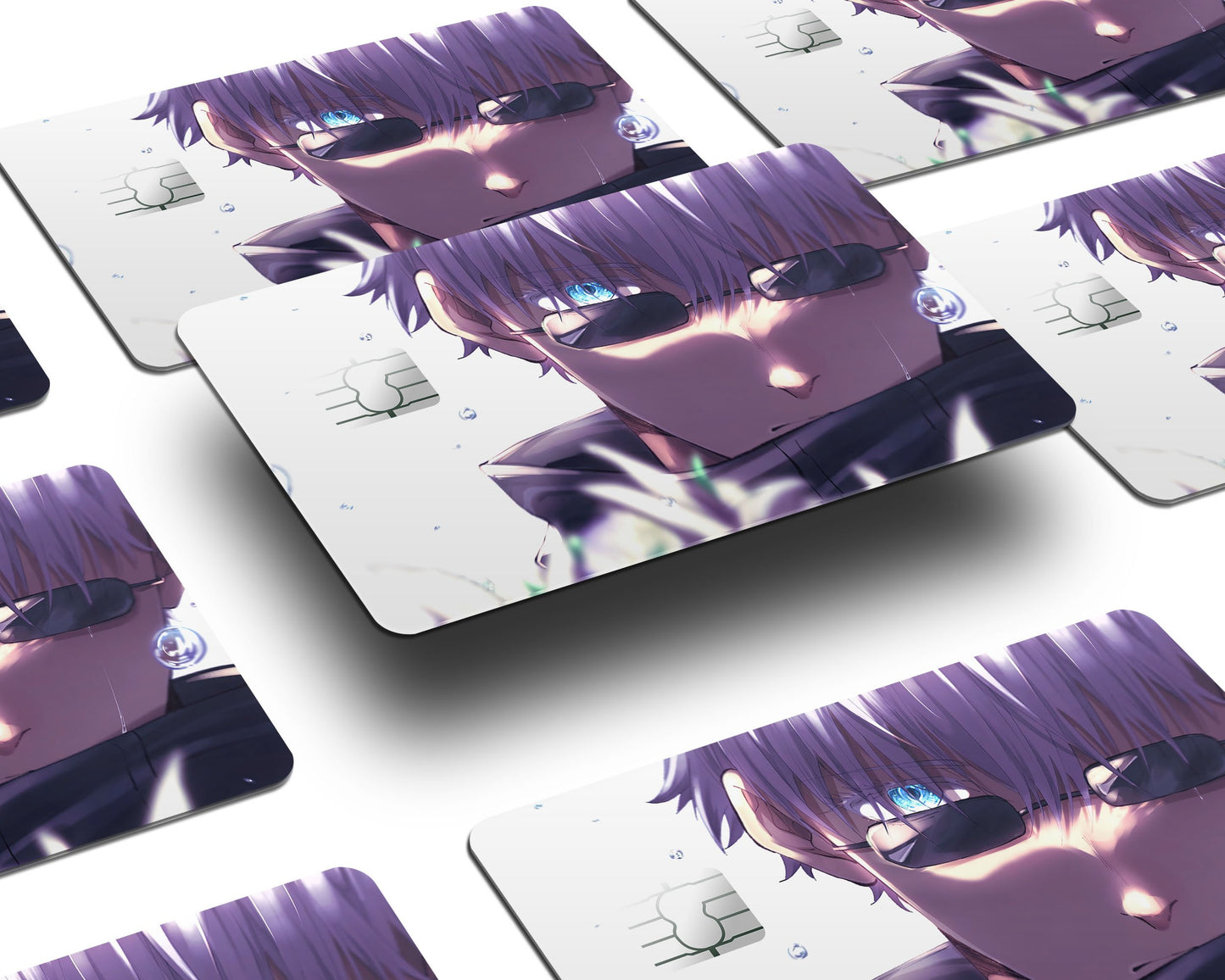 Anime Town Creations Credit Card Jujutsu Kaisen Gojo Satoru Sunglasses Half Skins - Anime Jujutsu Kaisen Skin