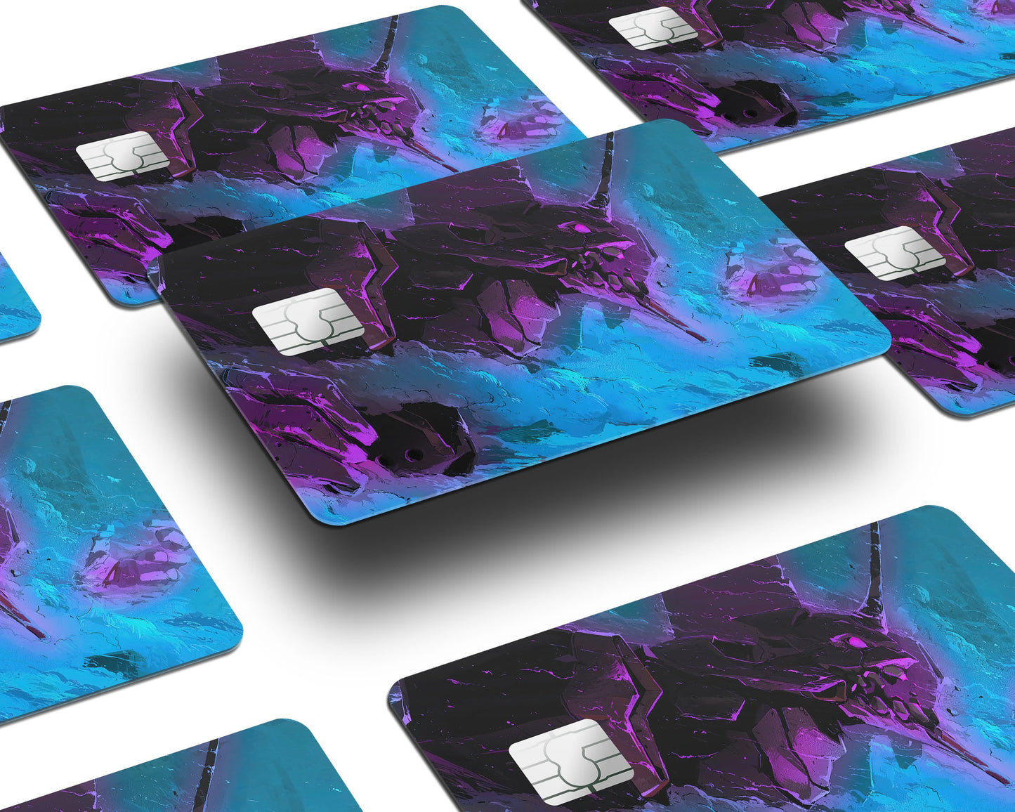 Anime Town Creations Credit Card Neon Genesis Evangelion Unit 1 Half Skins - Anime Skin