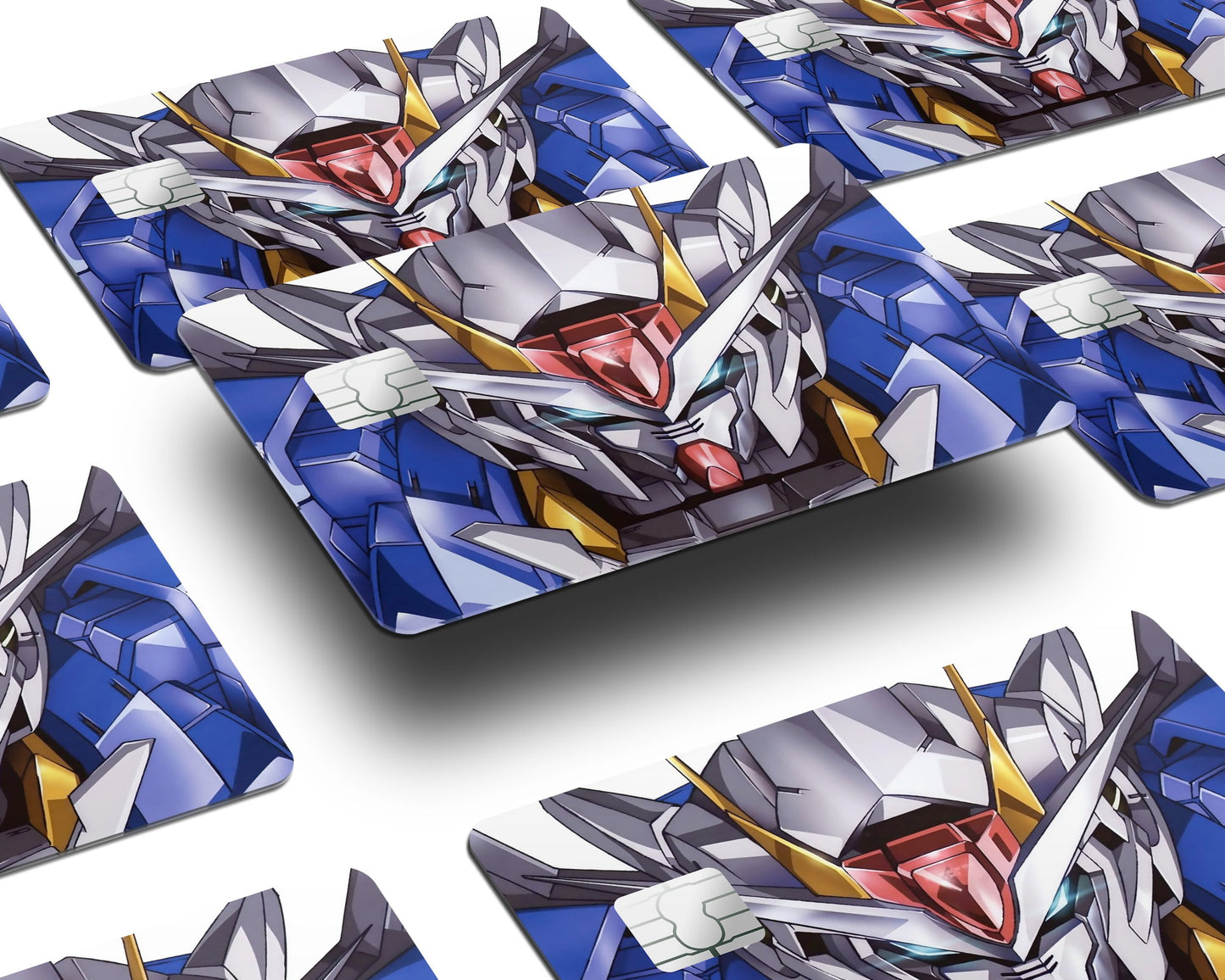 Anime Town Creations Credit Card Gundam Face Half Skins - Anime Gundam Skin