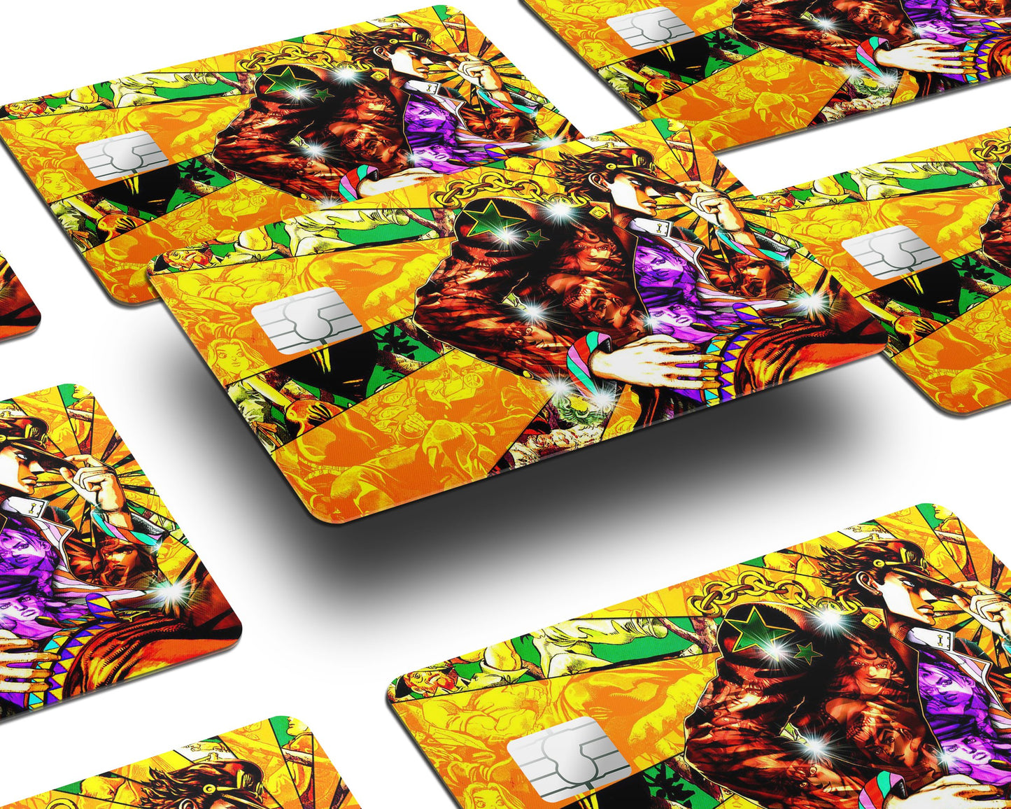Anime Town Creations Credit Card Jojo's Bizarre Adventure Half Skins - Anime JoJo's Bizarre Adventure Credit Card Skin