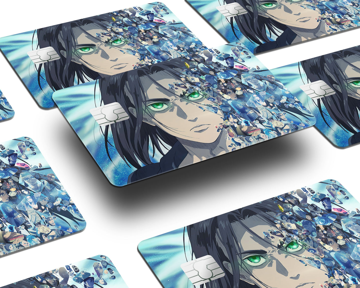 Anime Town Creations Credit Card Attack on Titan The Final Season Half Skins - Anime Attack on Titan Credit Card Skin