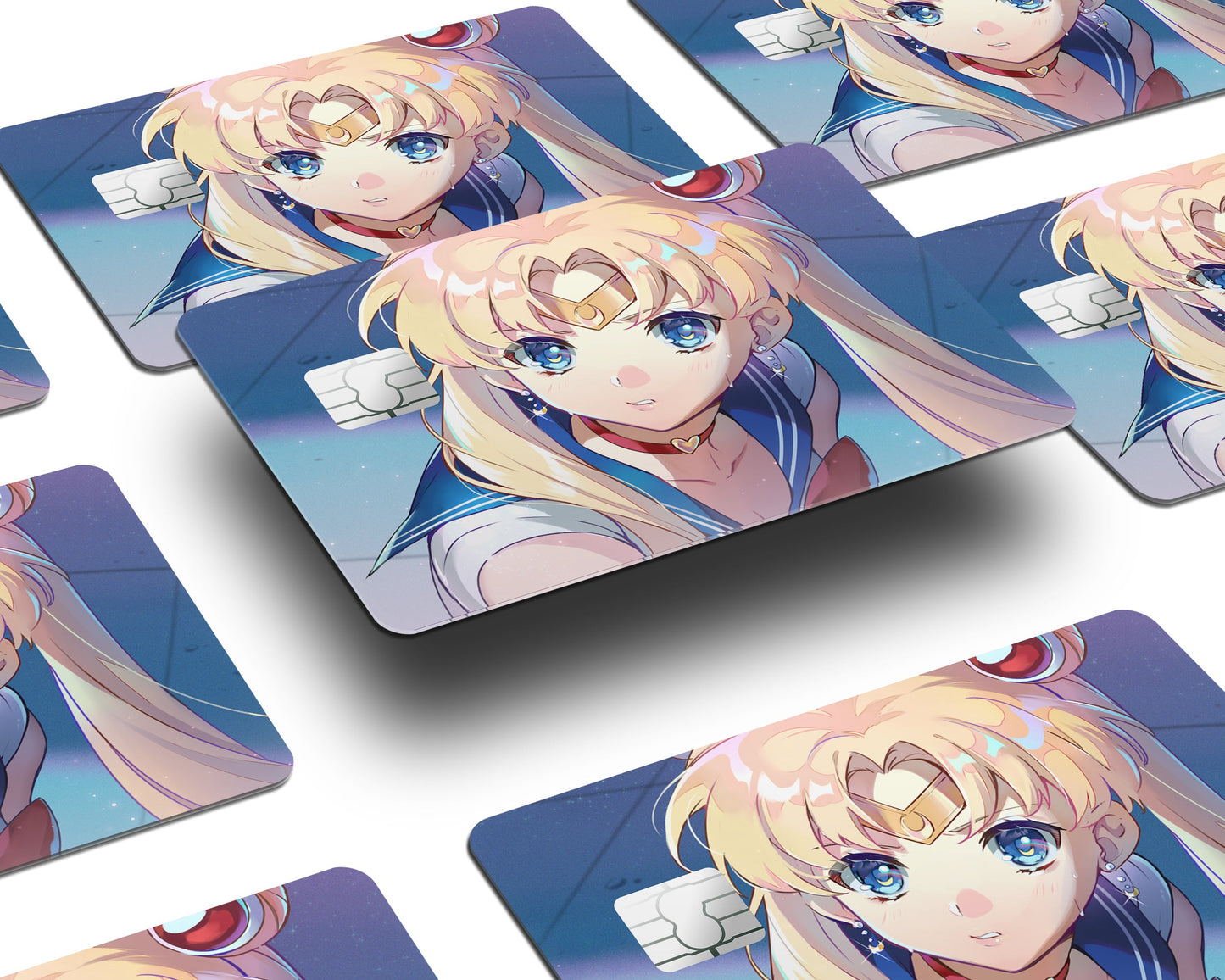 Anime Town Creations Credit Card Sailor Moon Cutie Half Skins - Anime Sailor Moon Credit Card Skin