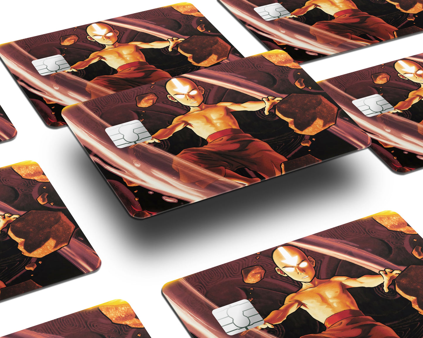 Anime Town Creations Credit Card Avatar Aang Half Skins - Anime Avatar Credit Card Skin