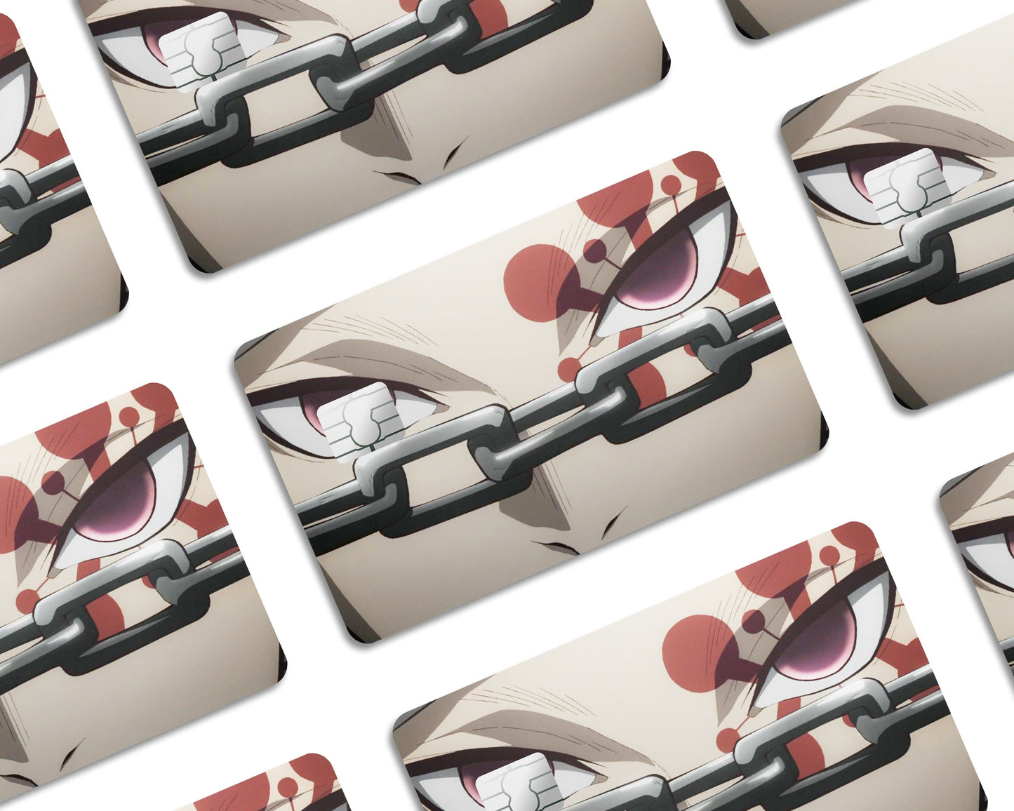 Anime Town Creations Credit Card Demon Slayer Tengen Eyes Window Skins - Anime Demon Slayer Credit Card Skin