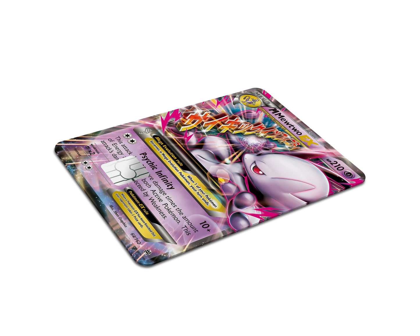Anime Town Creations Credit Card Mega Mewtwo Y Pokemon Card Full Skins - Anime Pokemon Credit Card Skin