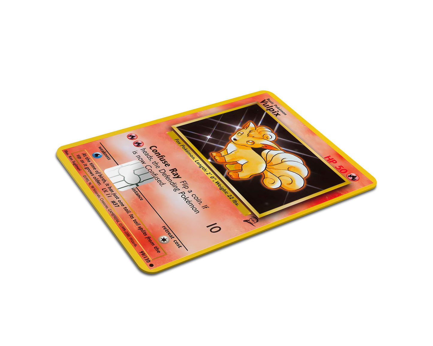 Anime Town Creations Credit Card Vulpix Pokemon Card Full Skins - Anime Pokemon Credit Card Skin