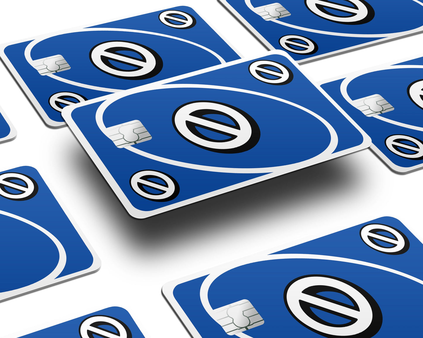 Anime Town Creations Credit Card Uno Skip Blue Window Skins - Anime Quote Credit Card Skin