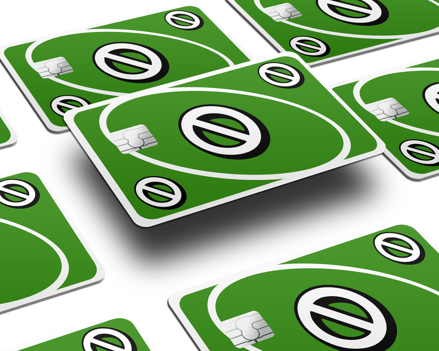 Anime Town Creations Credit Card Uno Skip Green Window Skins - Anime Quote Credit Card Skin