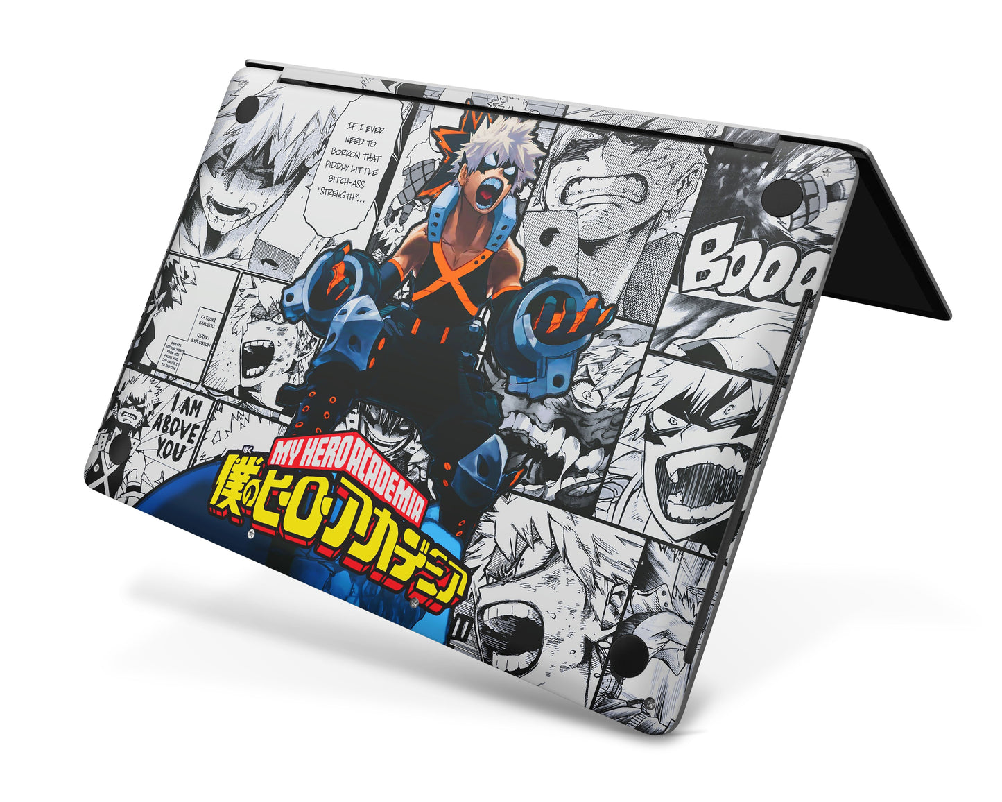 Anime Town Creations MacBook My Hero Academia Katsuki Bakugo Manga Pro 15" (A1707/1990) Skins - Anime My Hero Academia Skin