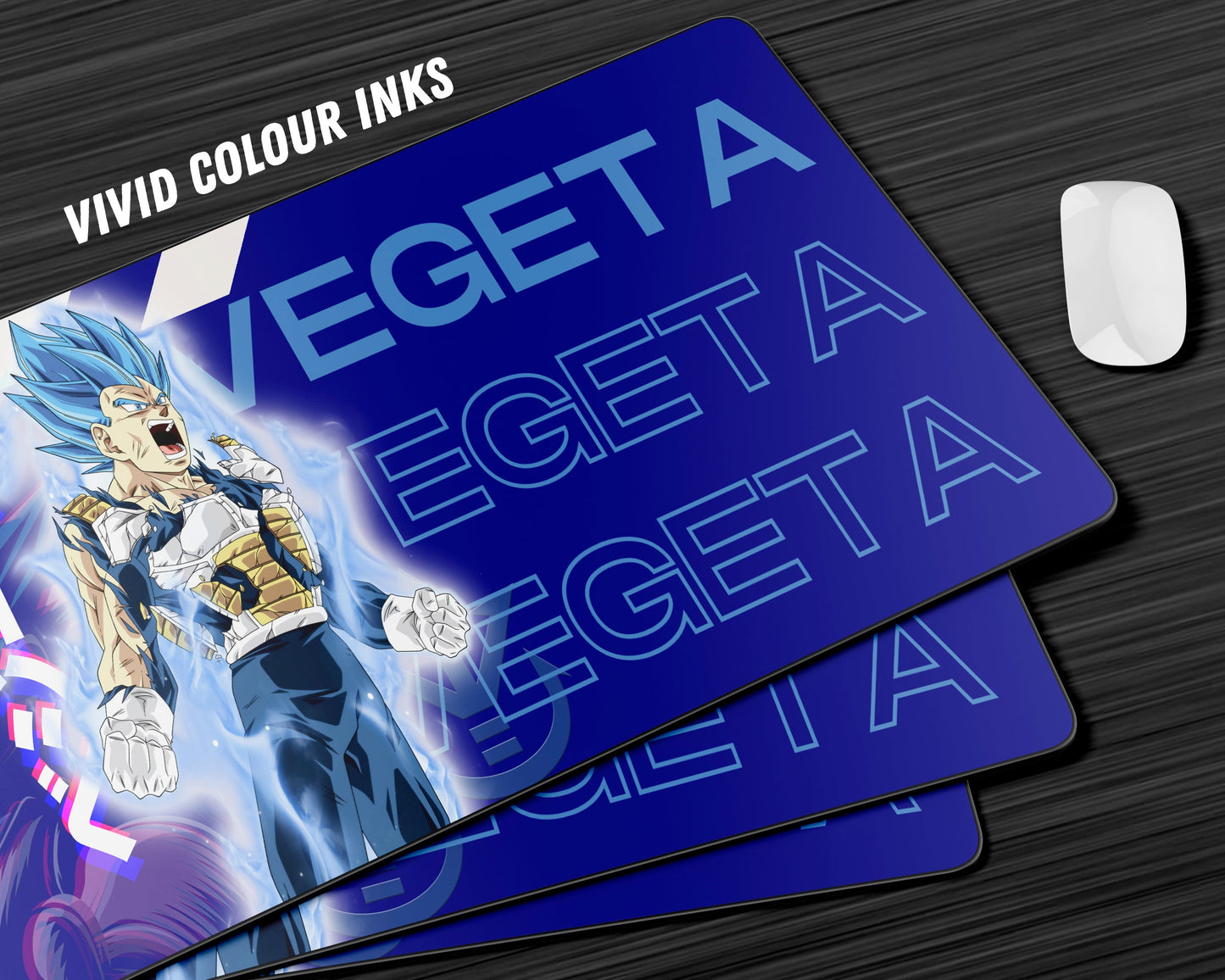 Anime Town Creations Mouse Pad Dragon Ball Vegeta Hype Gaming Mouse Pad Accessories - Anime Dragon Ball Gaming Mouse Pad