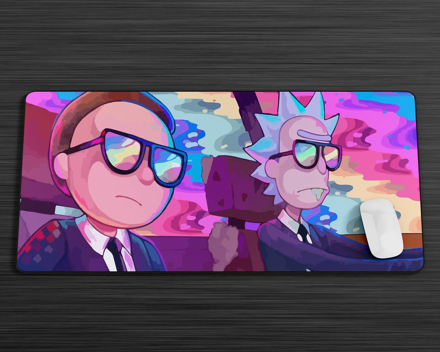 Anime Town Creations Mouse Pad Agents Rick and Morty Gaming Mouse Pad Accessories - Anime Rick and Morty Gaming Mouse Pad
